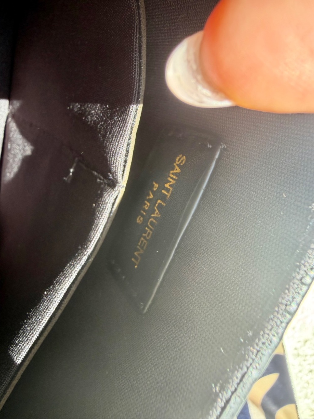 YSL clutch envelope bag with chain - Picture 3 of 5